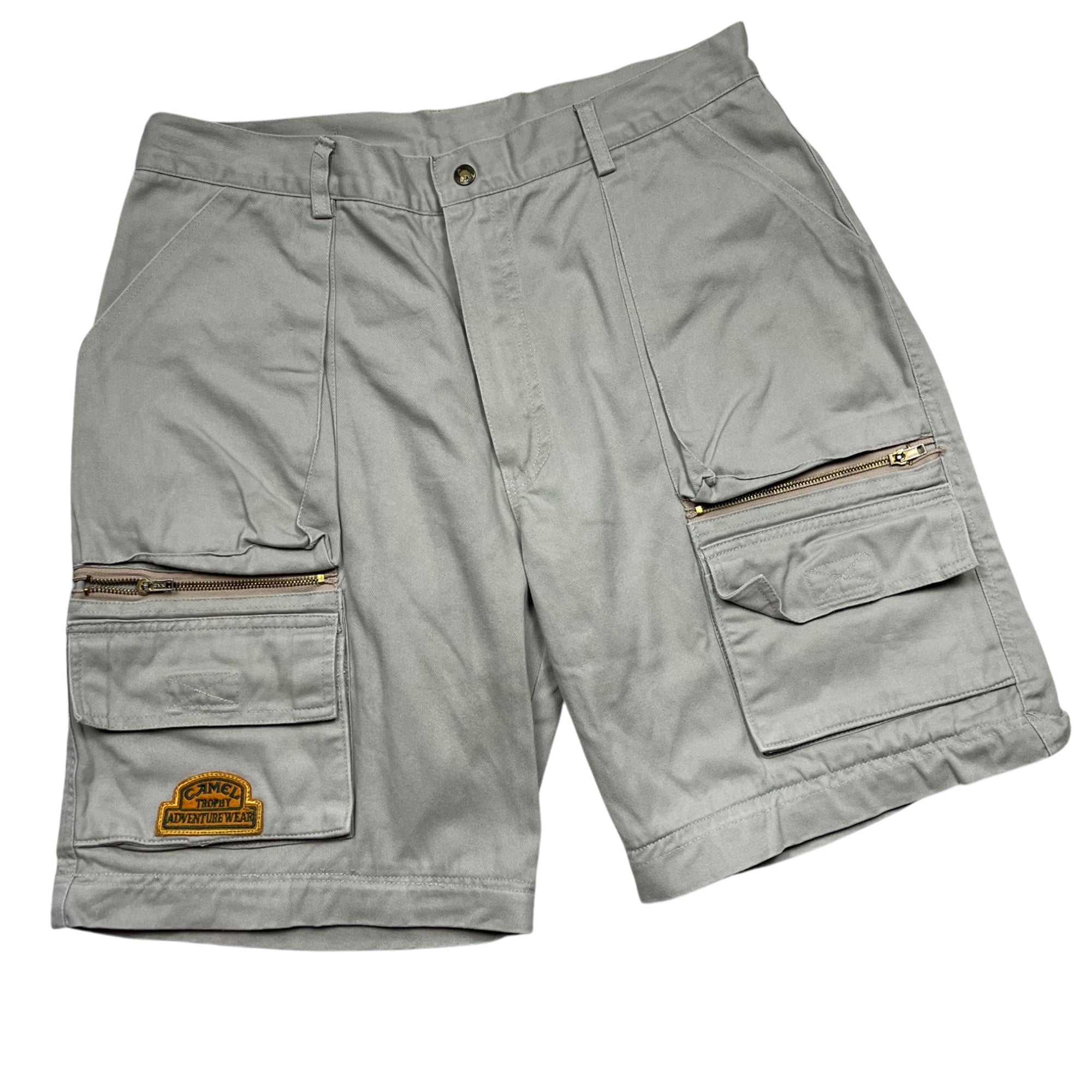 Vintage 90's Camel 2 in 1 Pants / Shorts Wide Fit Cargo Pants (L)
