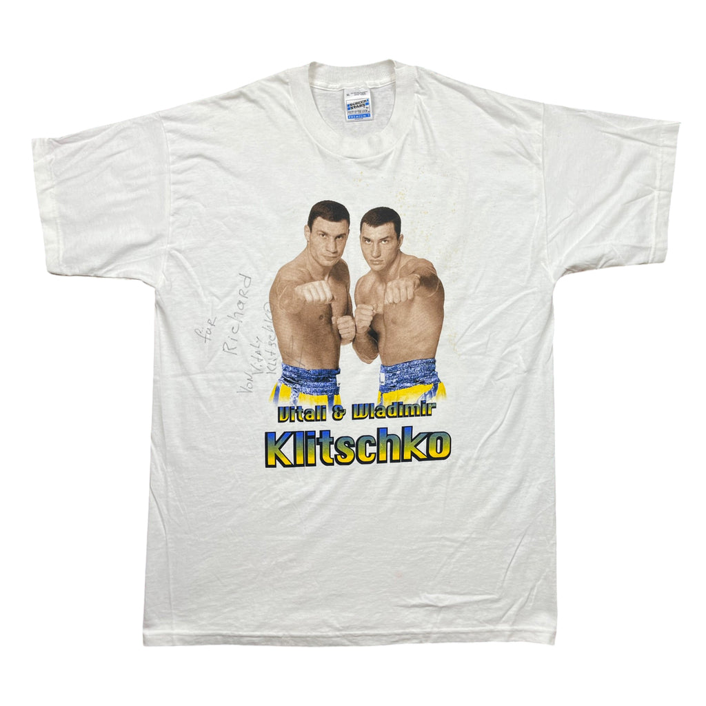 Vintage 90's Klitschko Brother Boxing Signed T-shirt (XL)