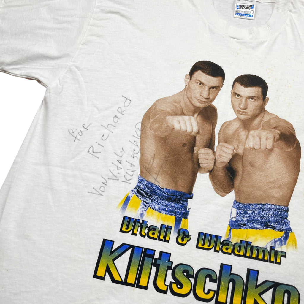 Vintage 90's Klitschko Brother Boxing Signed T-shirt (XL)