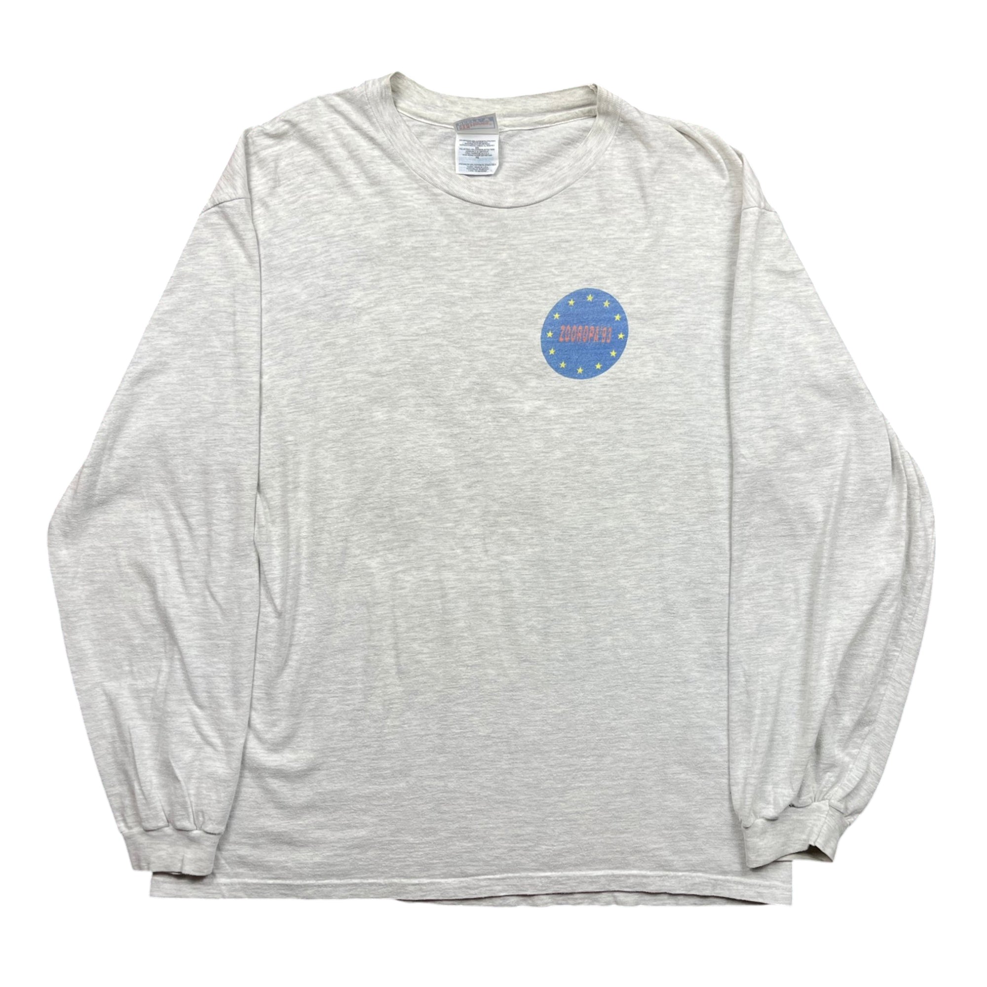 Vintage 1993 U2 ZOO Tour Double Sided Long Sleeve T-shirt (XL)
