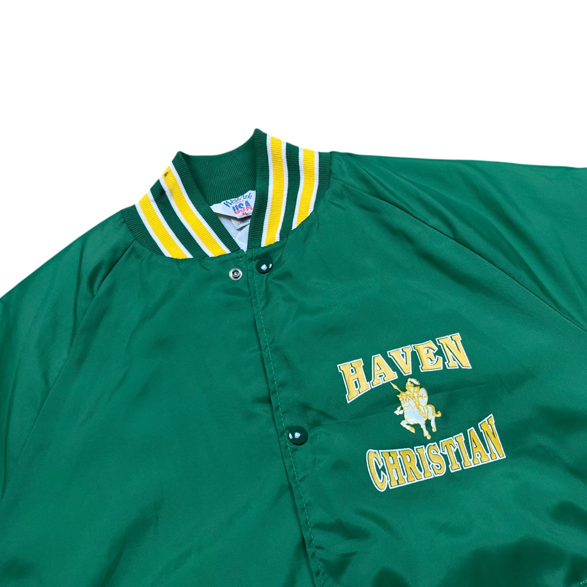 Vintage 80's WESTARK Haven Christian Varsity Jacket (XL)