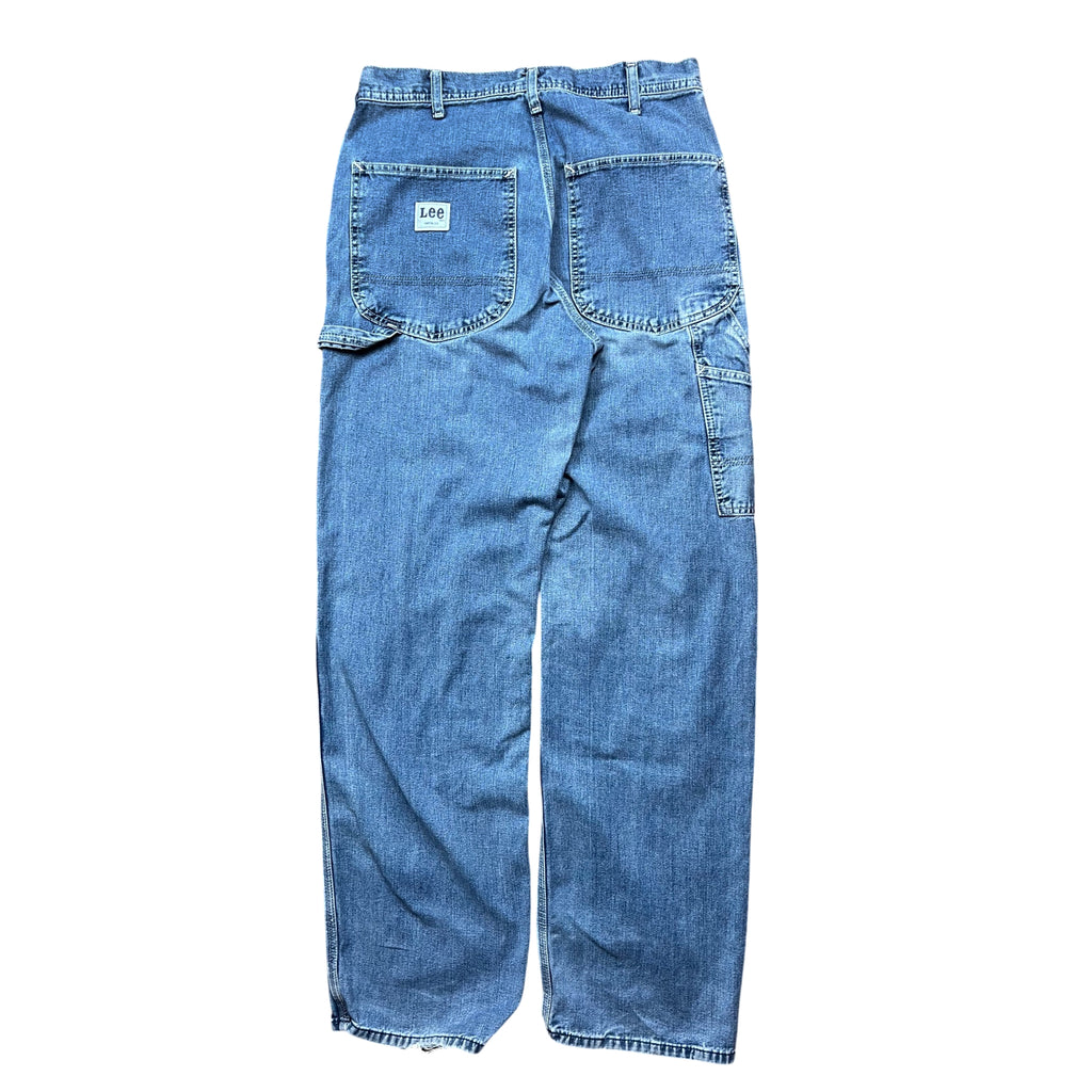 Vintage Women's LEE Light Wash Carpenter Jeans (M)