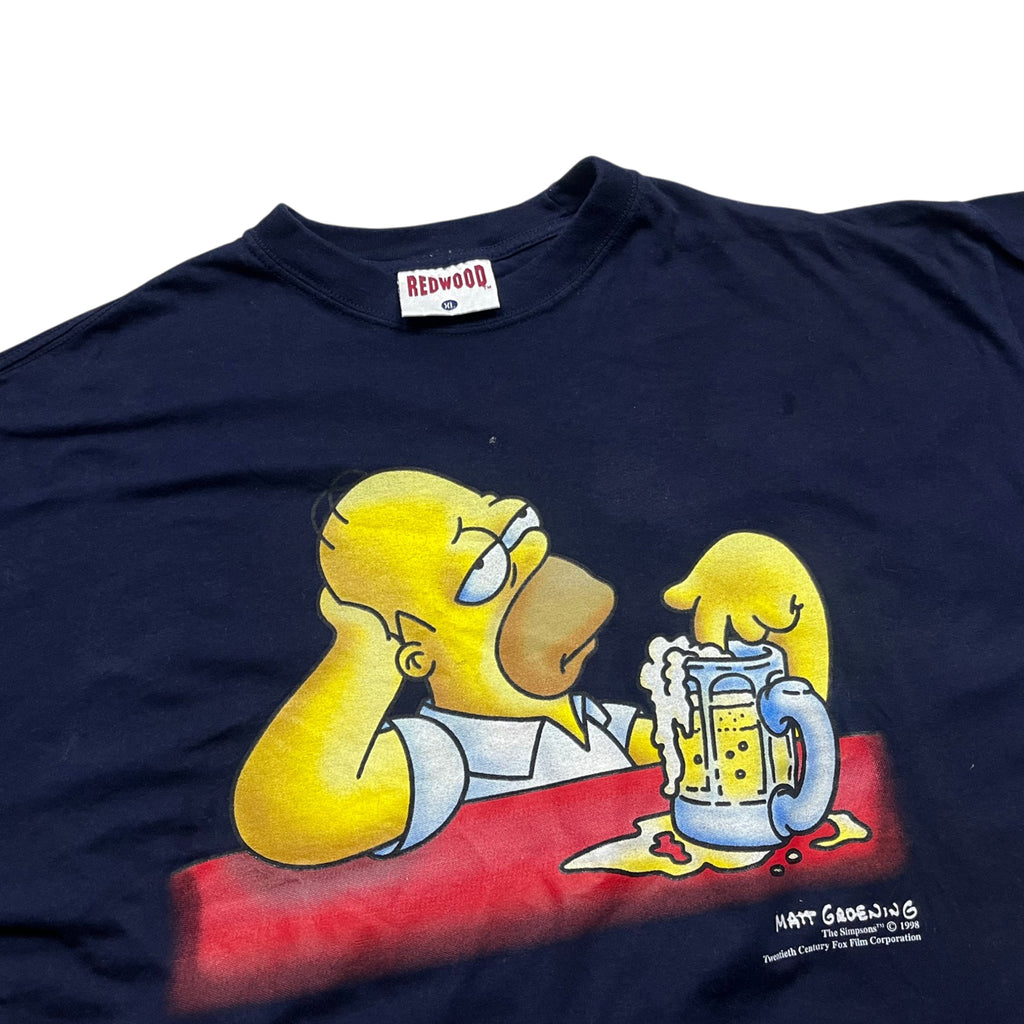 Vintage 90's Homer Simpson REDWOOD Graphic T-shirt (XL)