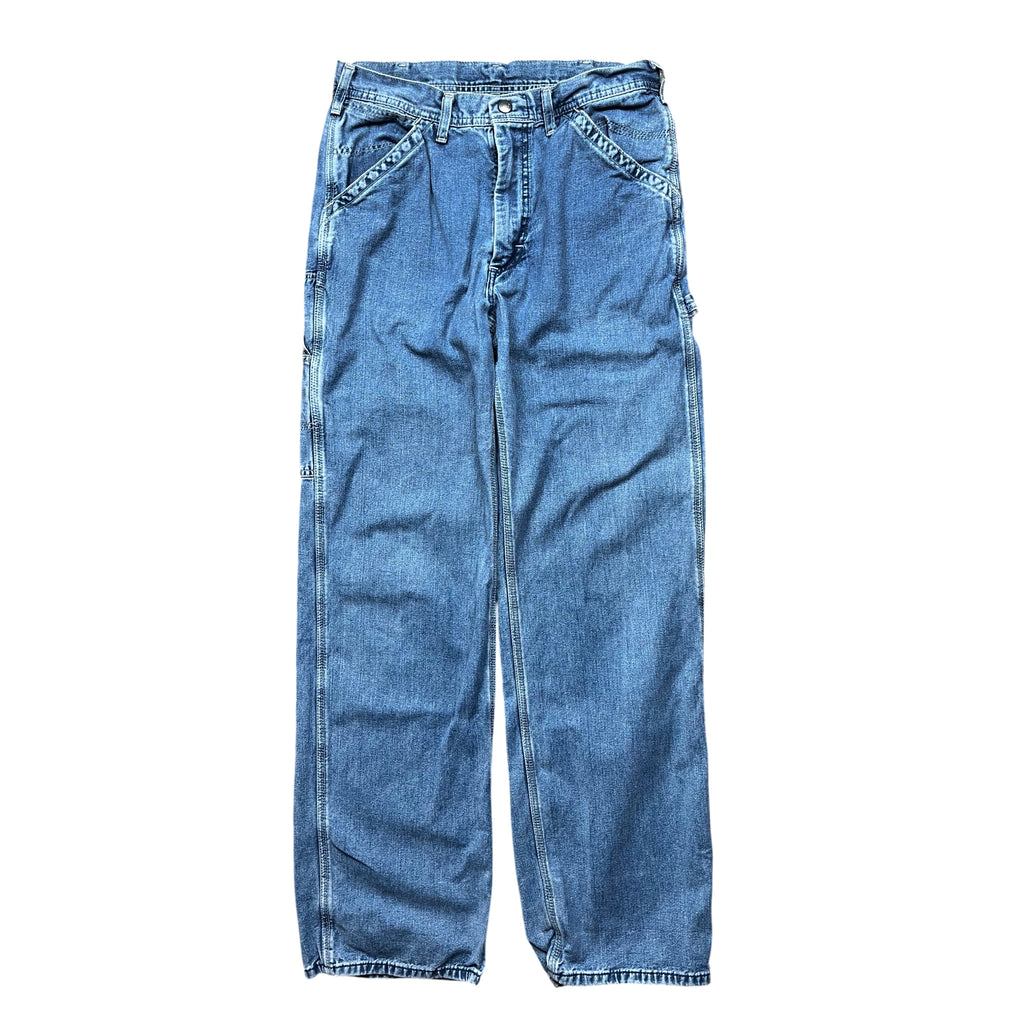 Vintage Women's LEE Light Wash Carpenter Jeans (M)