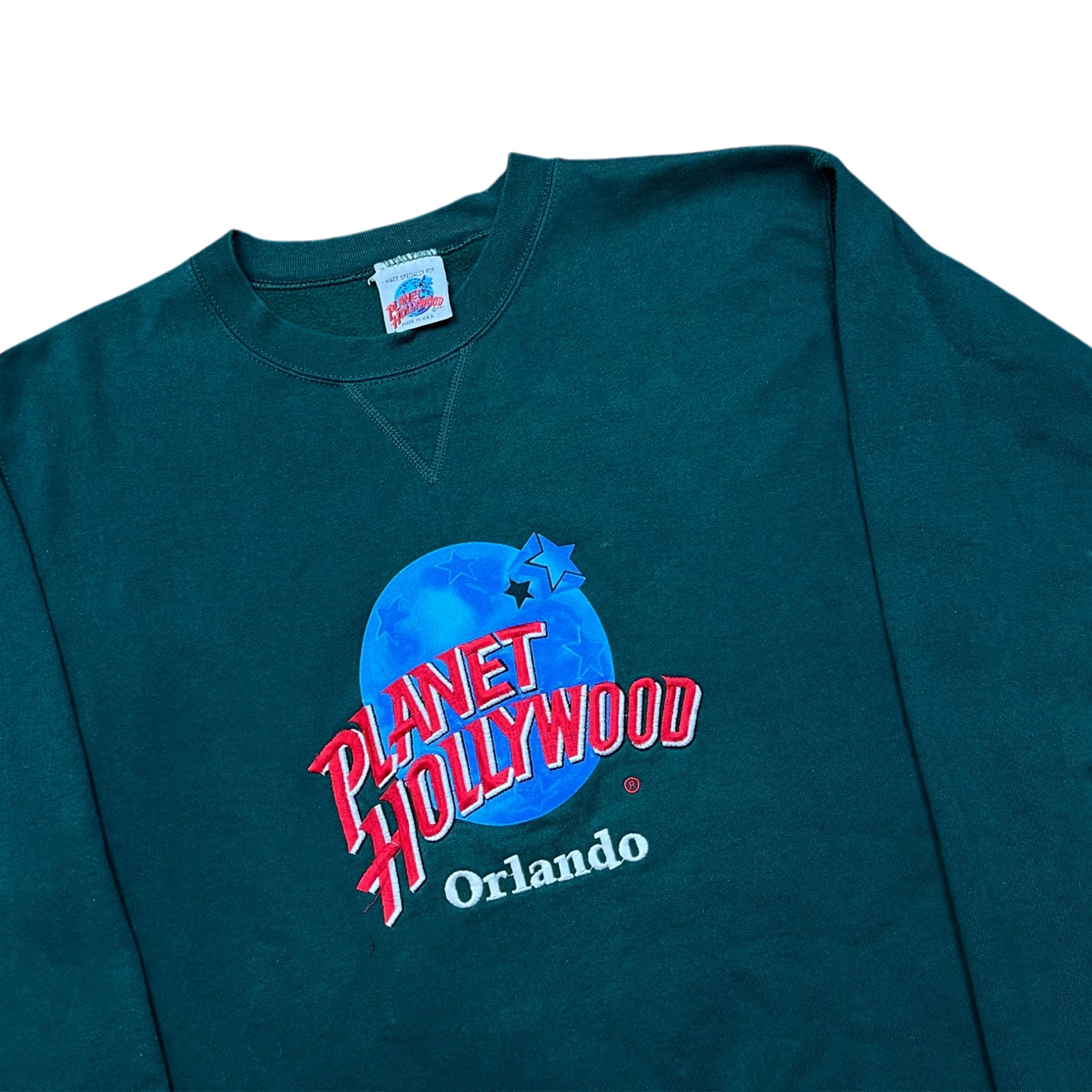 Vintage 90's Planet Hollywood Embroidery Sweatshirt (L)