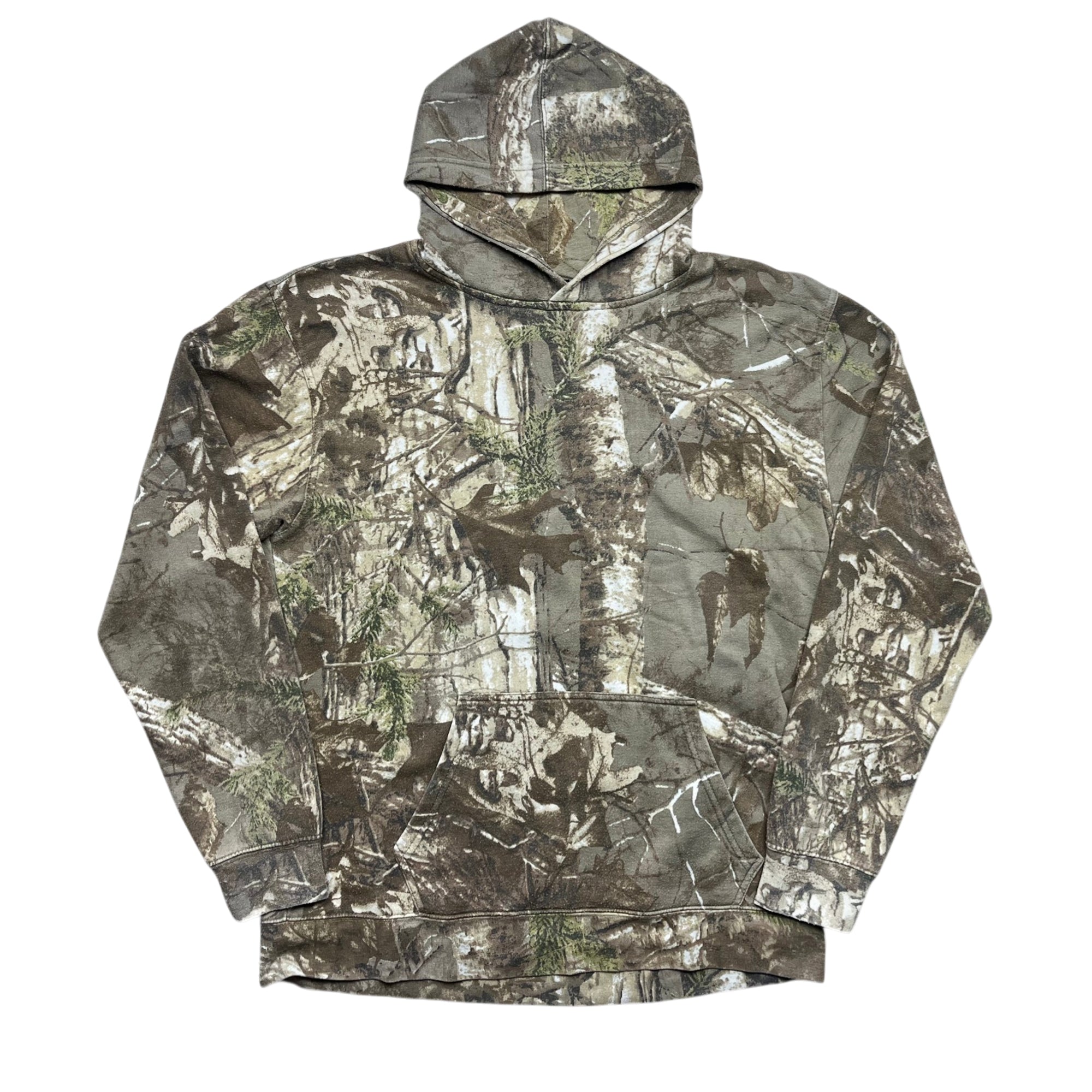 Vintage 90's Ossy Moak Faded Camouflaged Hoodie (L)