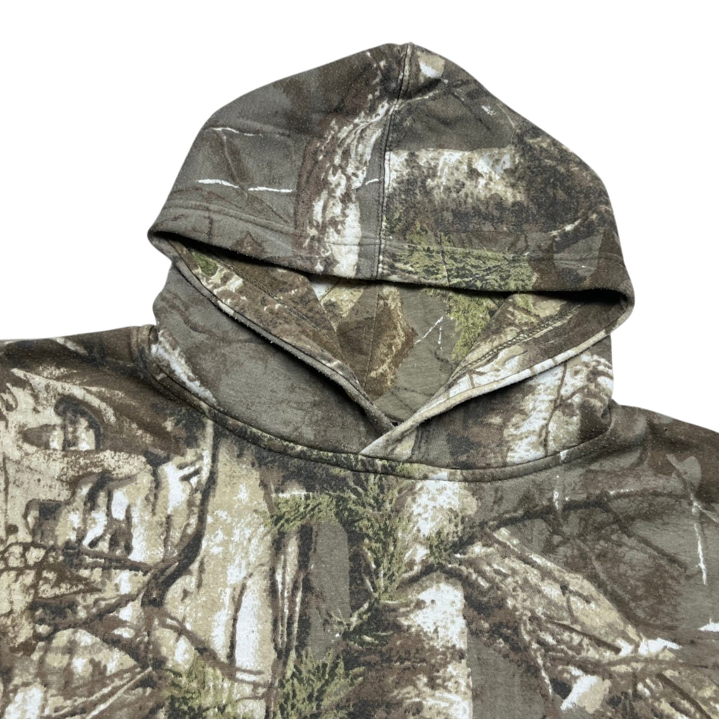Vintage 90's Ossy Moak Faded Camouflaged Hoodie (L)