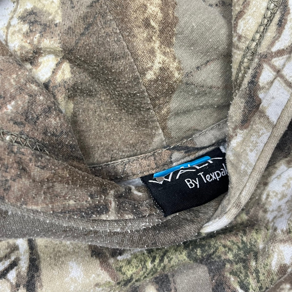 Vintage 90's Ossy Moak Faded Camouflaged Hoodie (L)