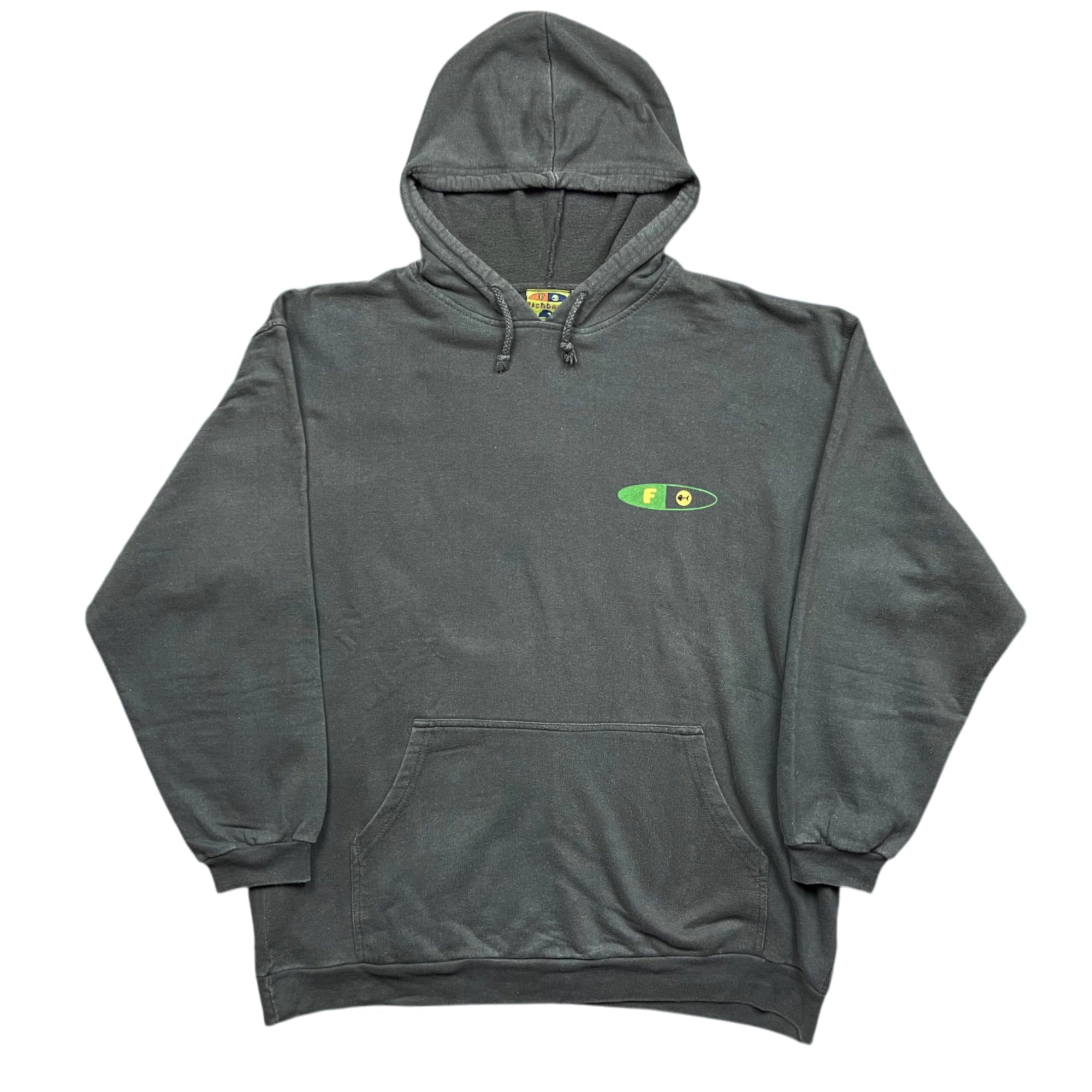 Vintage 90's Fishbone Faded Skateboarding Hoodie (L-XL)