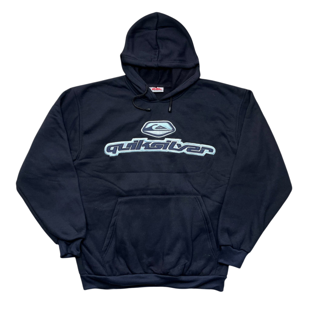 Vintage Quicksilver Skateboarding Boxy Embroidery Hoodie (L)