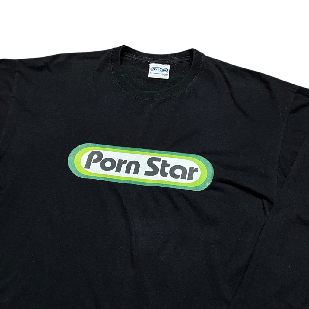 Vintage PORNSTAR Skateboarding Box Logo Long Sleeve T-shirt (L)