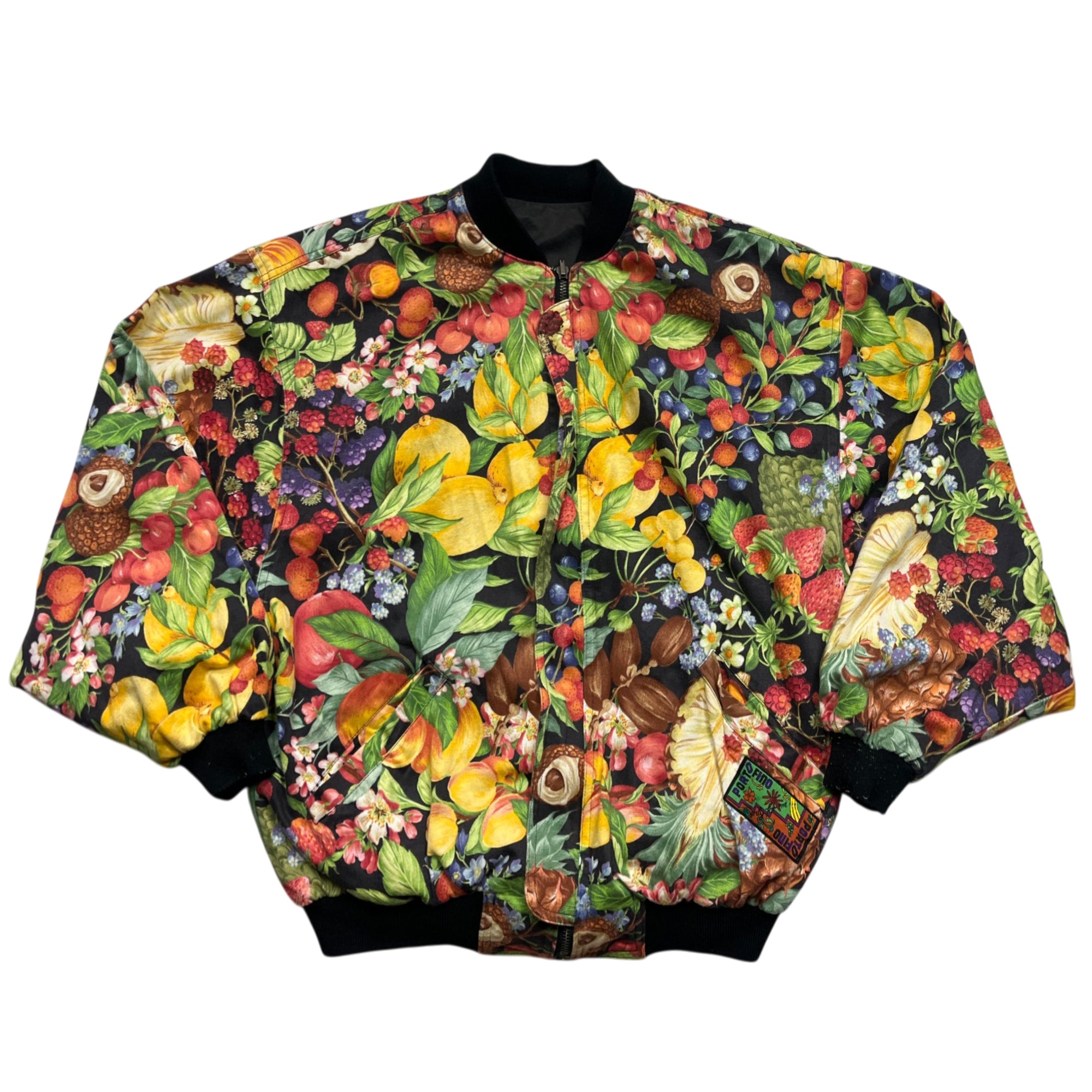 Vintage 90's Reversible Portofino Italian Bomber Jacket (S)