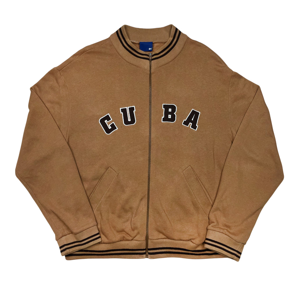 Vintage 90's Fishbone Boxy CUBA Zip Up Sweatshirt (L)